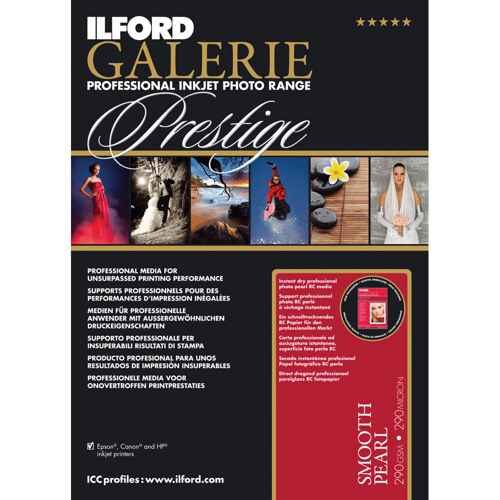 Ilford Prestige Smooth Pearl A2 25 Hojas 310g