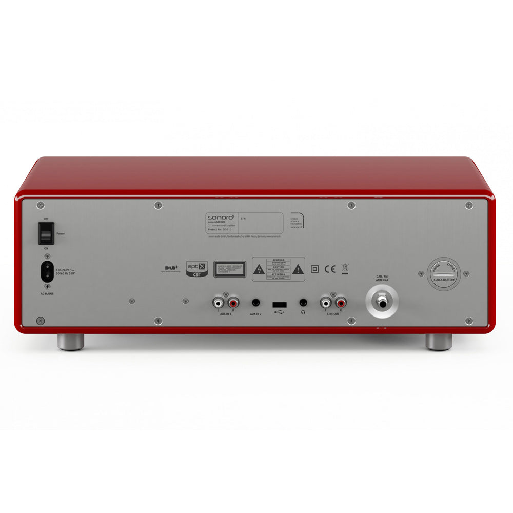 Sonoro Stereo SO-320 DAB+ Bluetooth, Rood