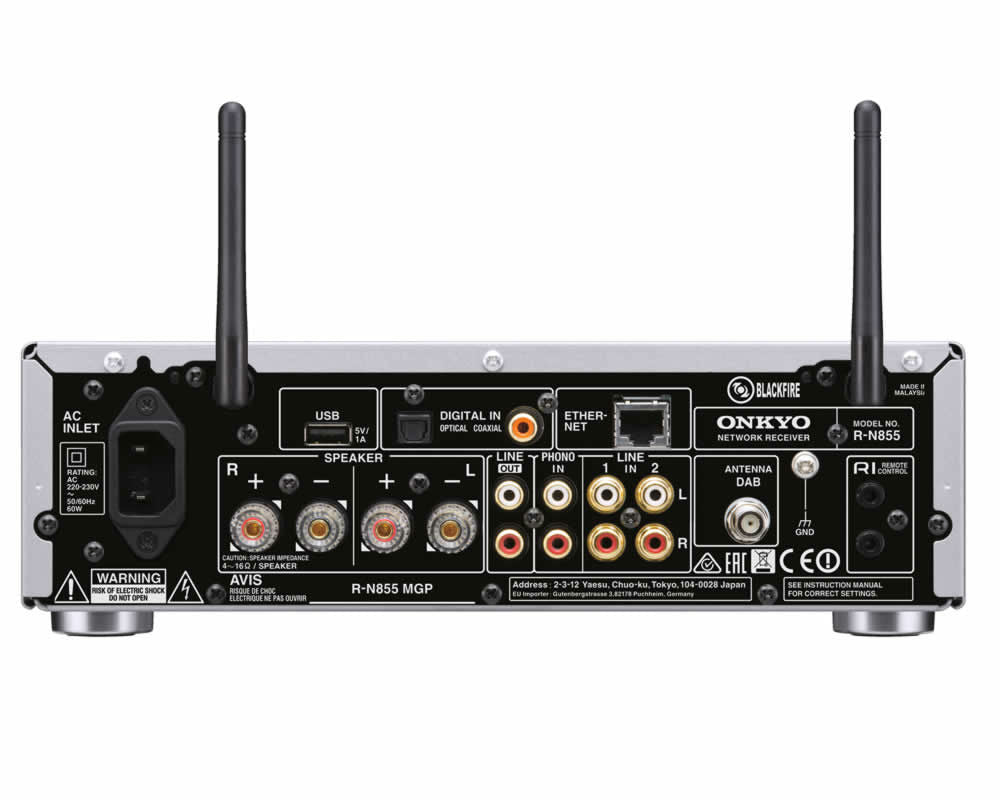 Onkyo R-N855 Zwart