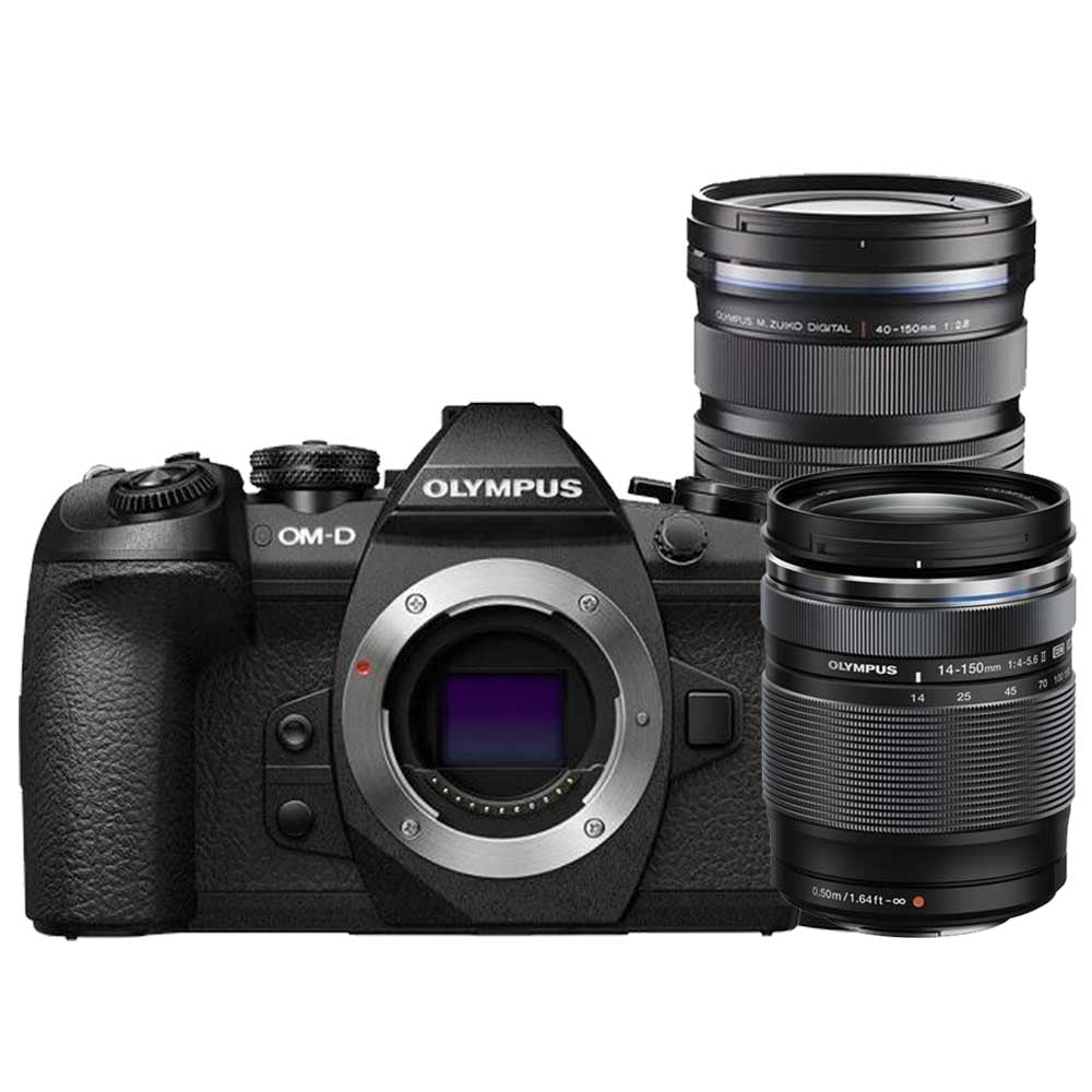Olympus OM-D E-M1 Mark II zwart + 12-40mm F/2.8 PRO + 40-150mm F/2.8 ED PRO