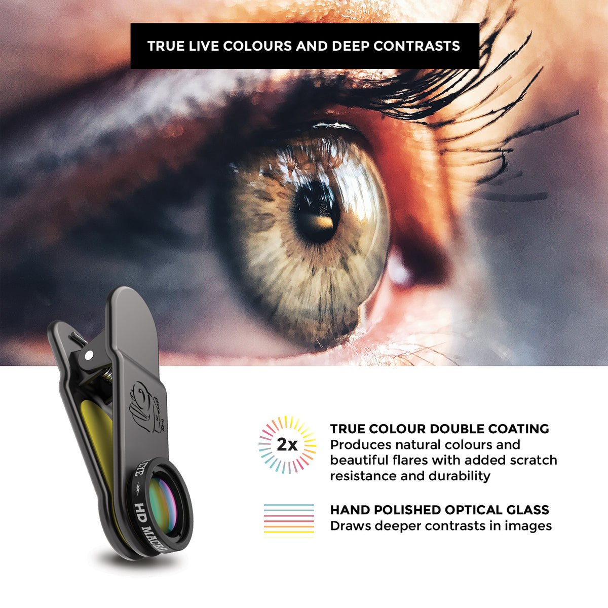 Black Eye HD Macro Lens voor Smartphone