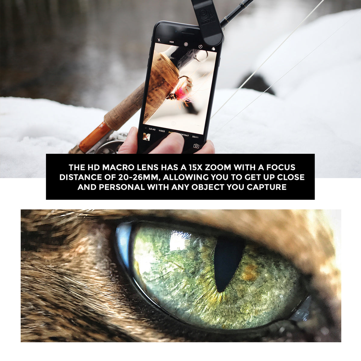 Black Eye HD Macro Lens voor Smartphone