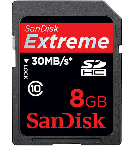 Sandisk SDHC 8GB Extreme 30MB/s