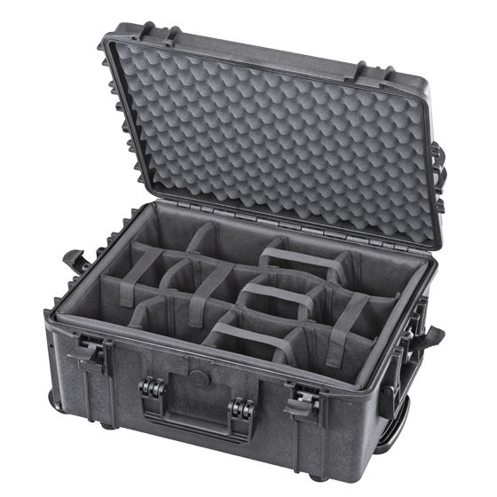 WCS Protection 540TR H245 Suitcase with Divider Set Black