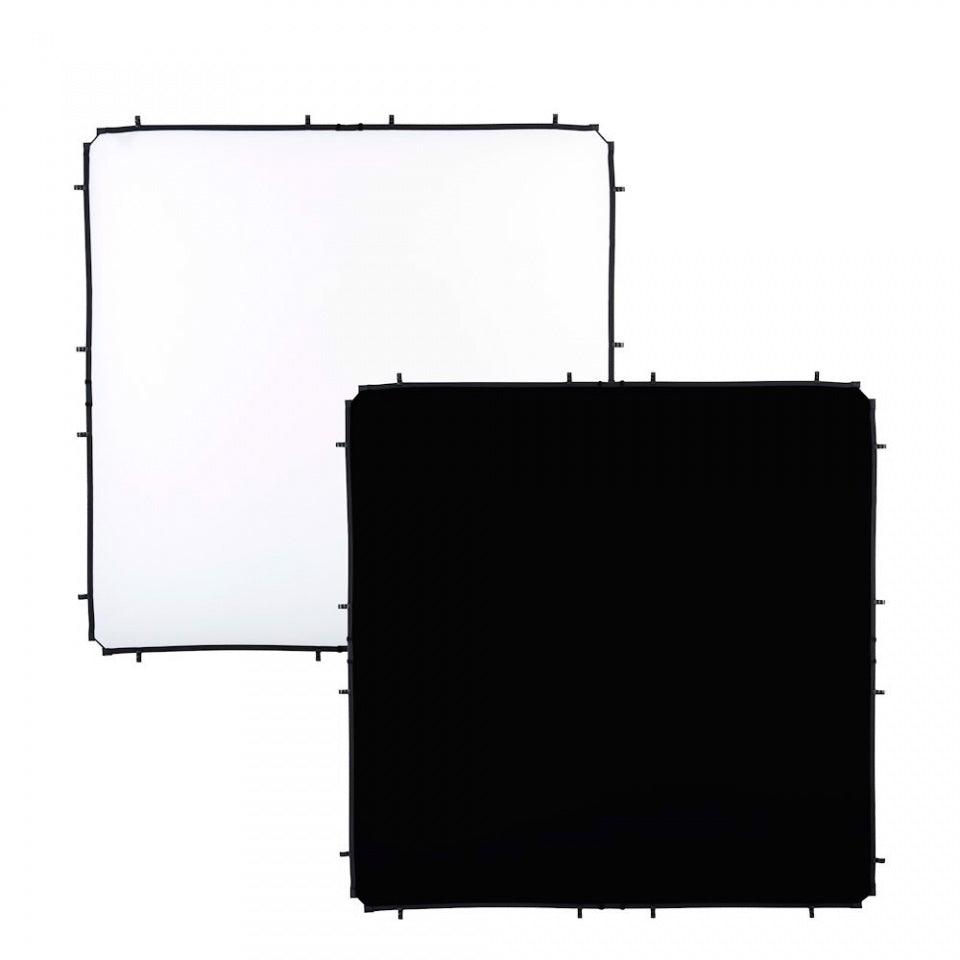 Manfrotto LL LR82221R Skylite Rapid Fabric Large 200x200cm black/white