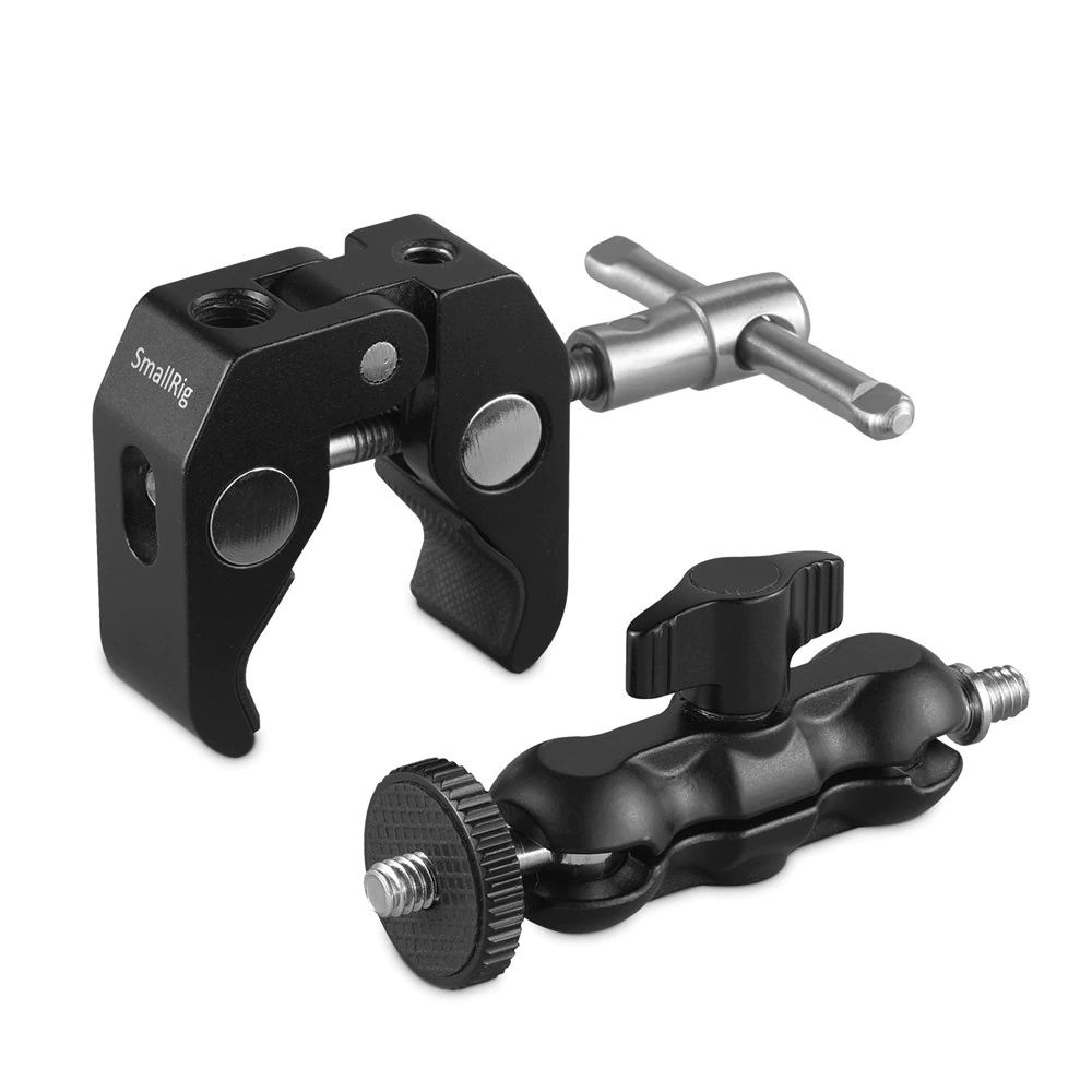 SmallRig 2164 Multi-Functional Crab-Shaped Clamp with Ballhead Magic Arm