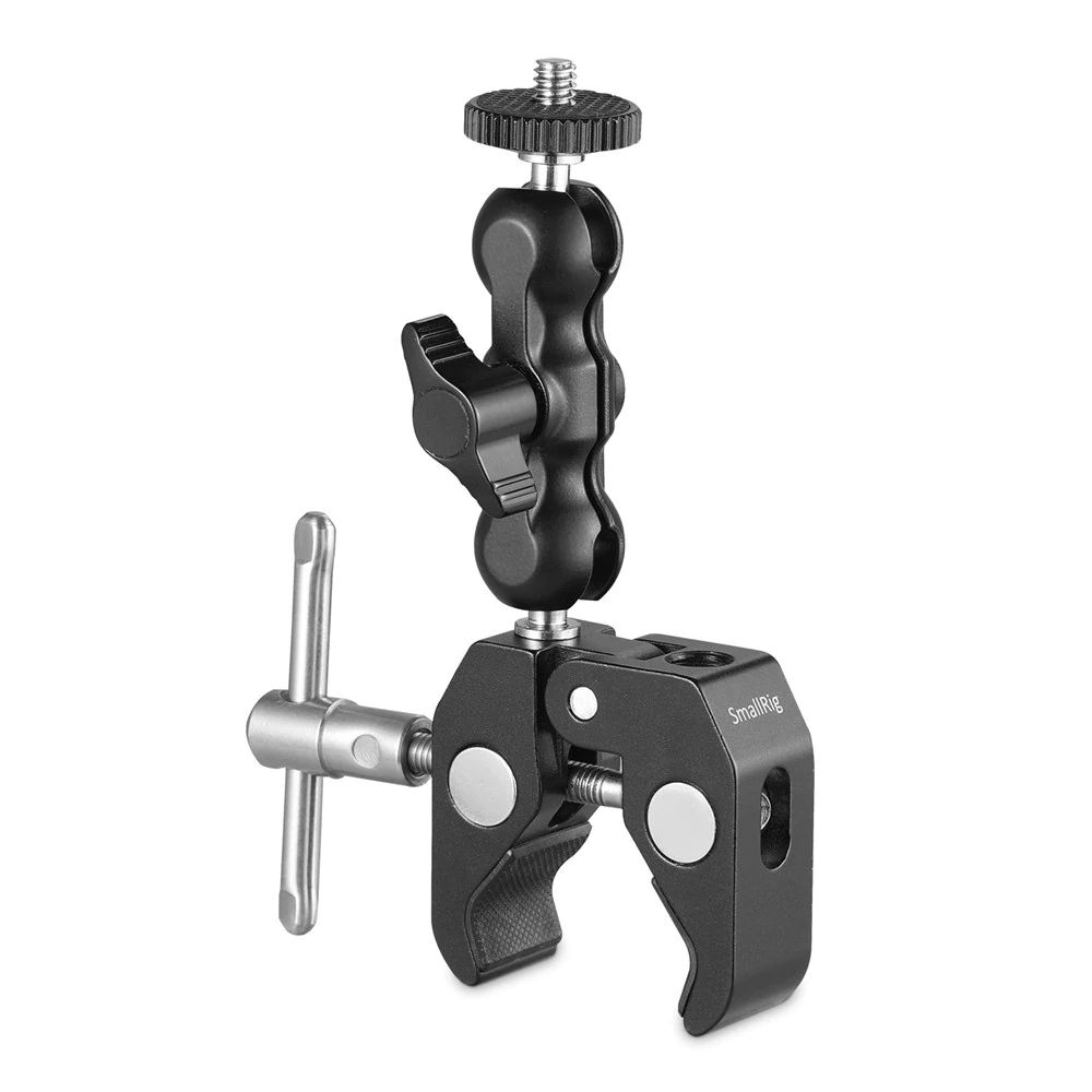 SmallRig 2164 Multi-Functional Crab-Shaped Clamp with Ballhead Magic Arm
