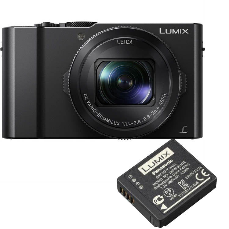 Panasonic Lumix DMC-LX15 negro + DMW-BLH7 batería