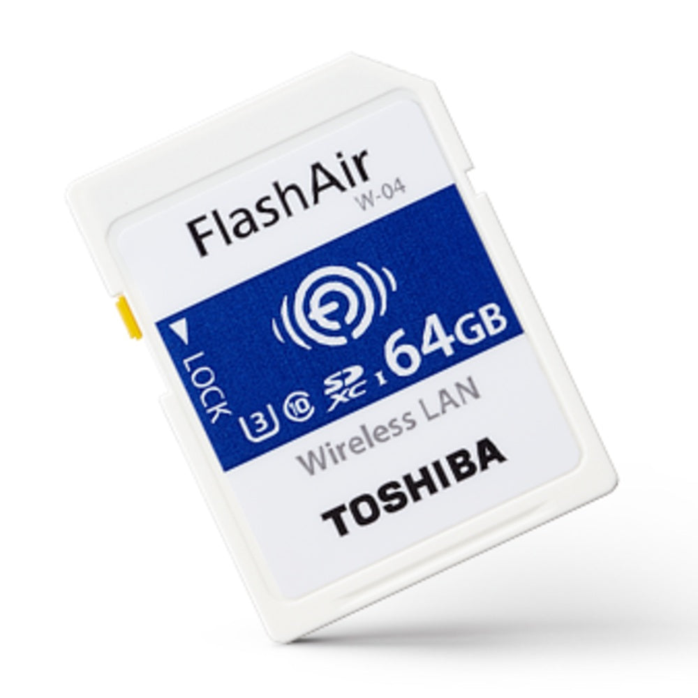 Toshiba FlashAir SDXC 64GB UHS-I U3 wireless SD Card (W-04)