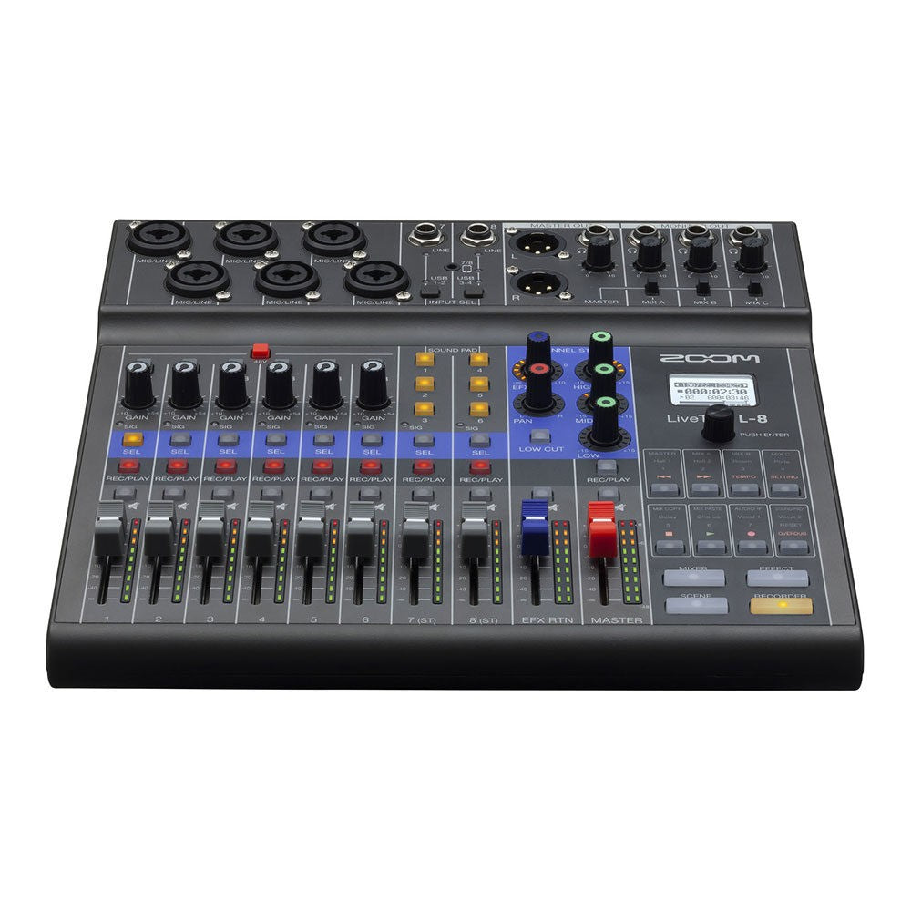 Zoom LiveTrak L-8 Digital Mixer for Podcast