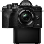 Olympus OM-D E-M10 Mark IV System Camera in black + 14-42mm EZ Lens in black