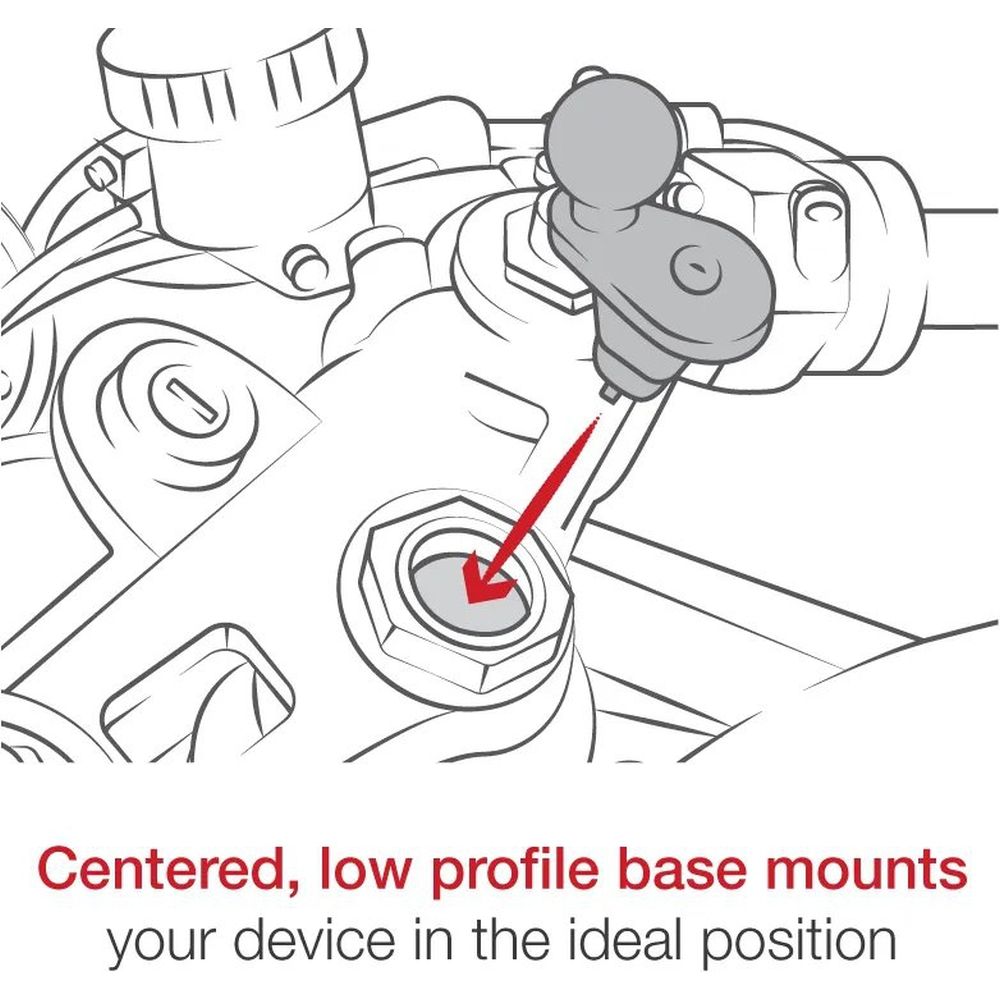 Ram Mounts Cycle Stem Base with 1" Diameter Ball