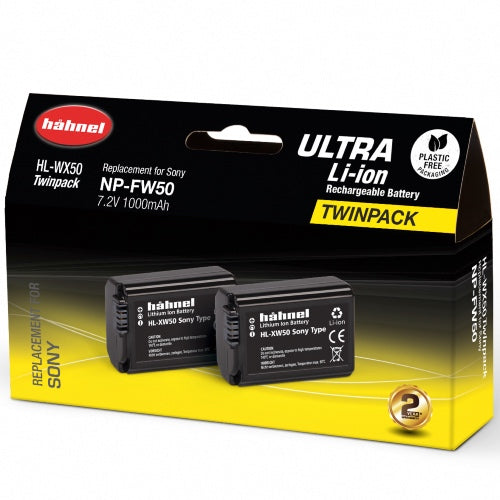 Hähnel HL-XW50 Ultra - Sony NP-FW50 Twin Pack