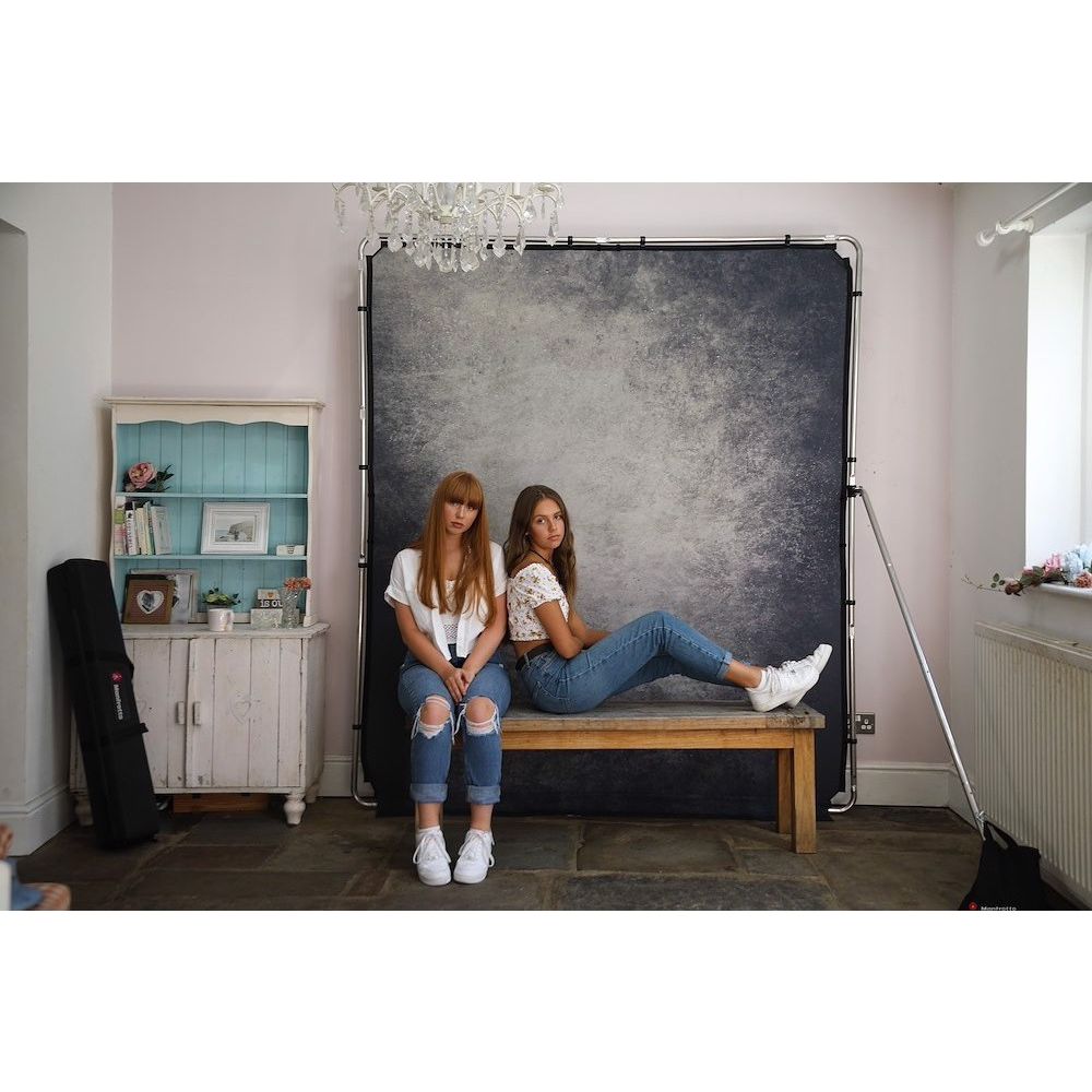 Manfrotto EzyFrame vintage backdrop 2x2.3m smoke