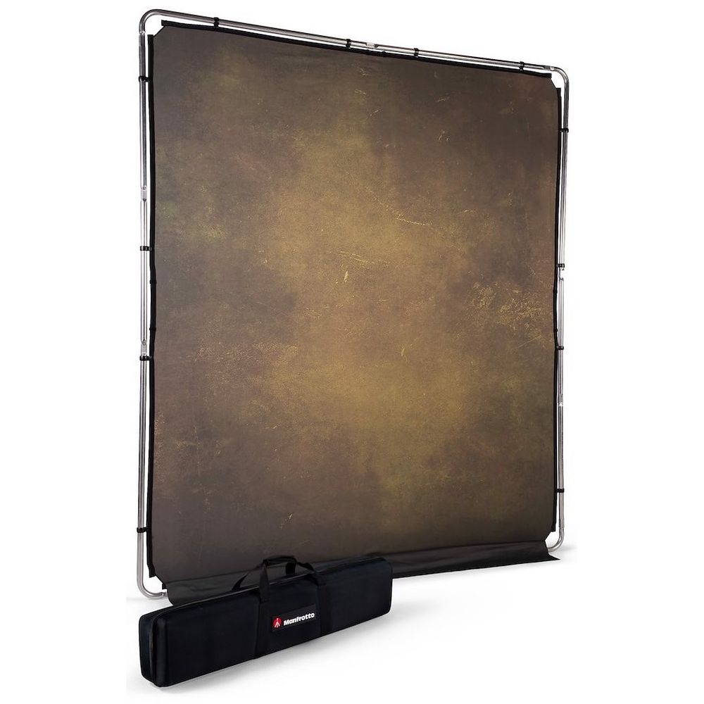 Manfrotto EzyFrame vintage backdrop 2x2.3m olive