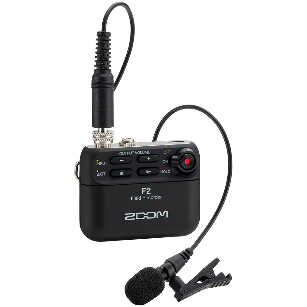 Zoom F2 Portable Recorder with Lavalier Microphone
