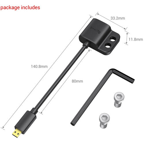 SmallRig 3021 Ultra Slim 4K HDMI Adapter Cable (D to A)