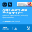 Adobe Photography Plan CC PTR 1 Year/1 User 20GB - EN/NL/FR/DE Bundled only *DOWNLOAD*