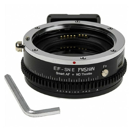 Fotodiox Fusion Cine ND Throttle Adaptador de objetivo AF inteligente EF = SE Montura V2