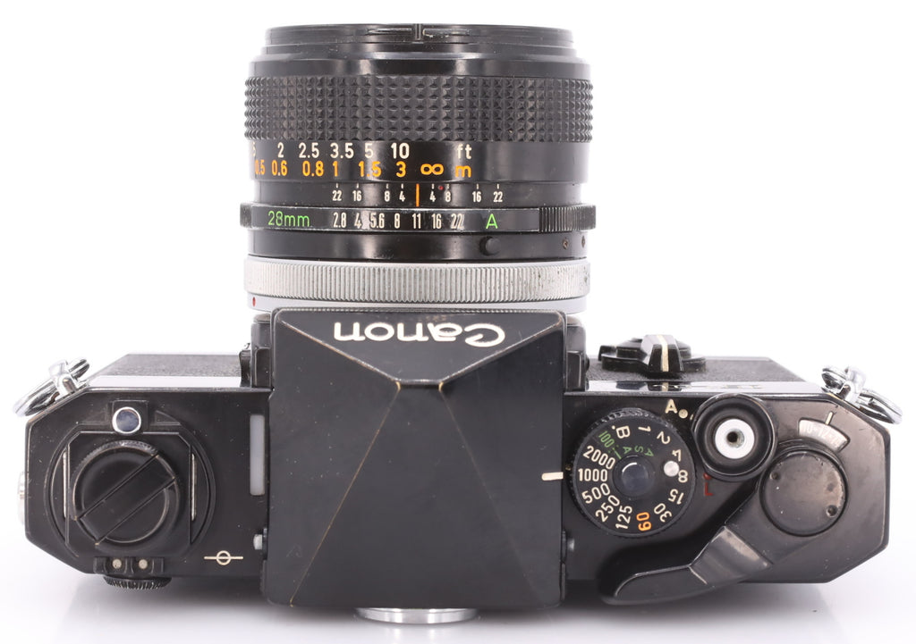 Canon F1 Body + FD 28mm F/2.8 S.C. occasion