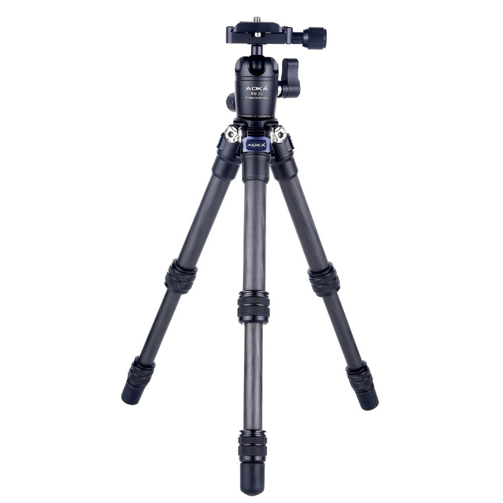 AOKA CMP163C Trípode de mesa de carbono + cabeza de trípode KB20