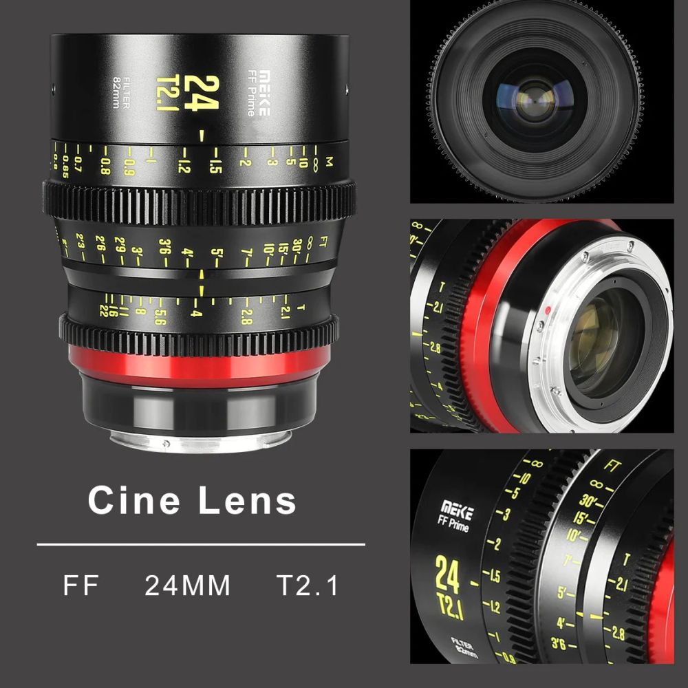 Meike Prime 24mm T2.1 Cine Lens Full-Frame RF-mount