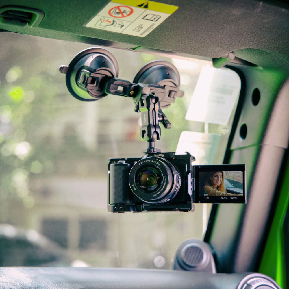 SmallRig Montura Portátil para Cámara con Ventosa Doble SC-2K 3566