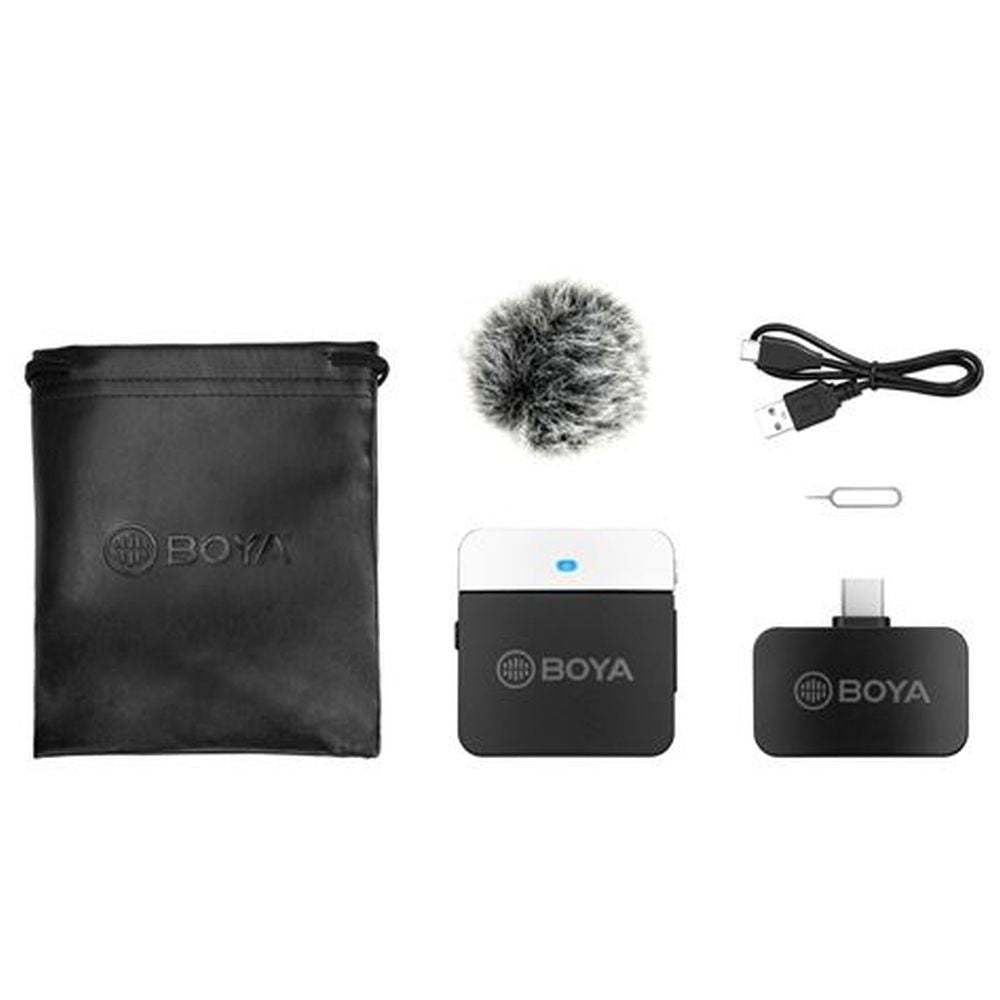 Boya 2.4 GHz Dasspeld Microfoon Draadloos BY-M1LV-U voor USB-C