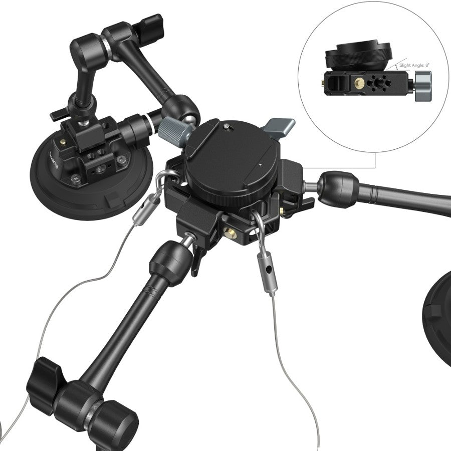 SmallRig 3565 4-Arm Suction Cup Camera Mount Kit SC-15K