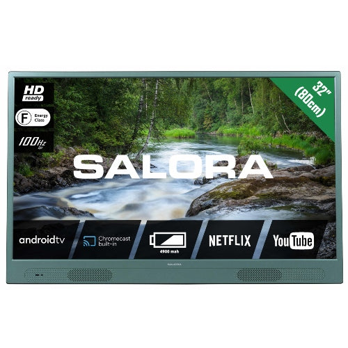 Salora LANGATON32MG Draagbare TV met accu - Groen