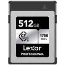 Lexar Professional Plata Tarjeta CFexpress Type B R1750/W1300 MB/s – 512GB