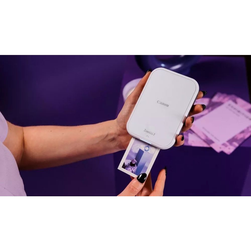 Canon Zoemini Impresora fotográfica color portátil 2 blanca + ZP-2030,
