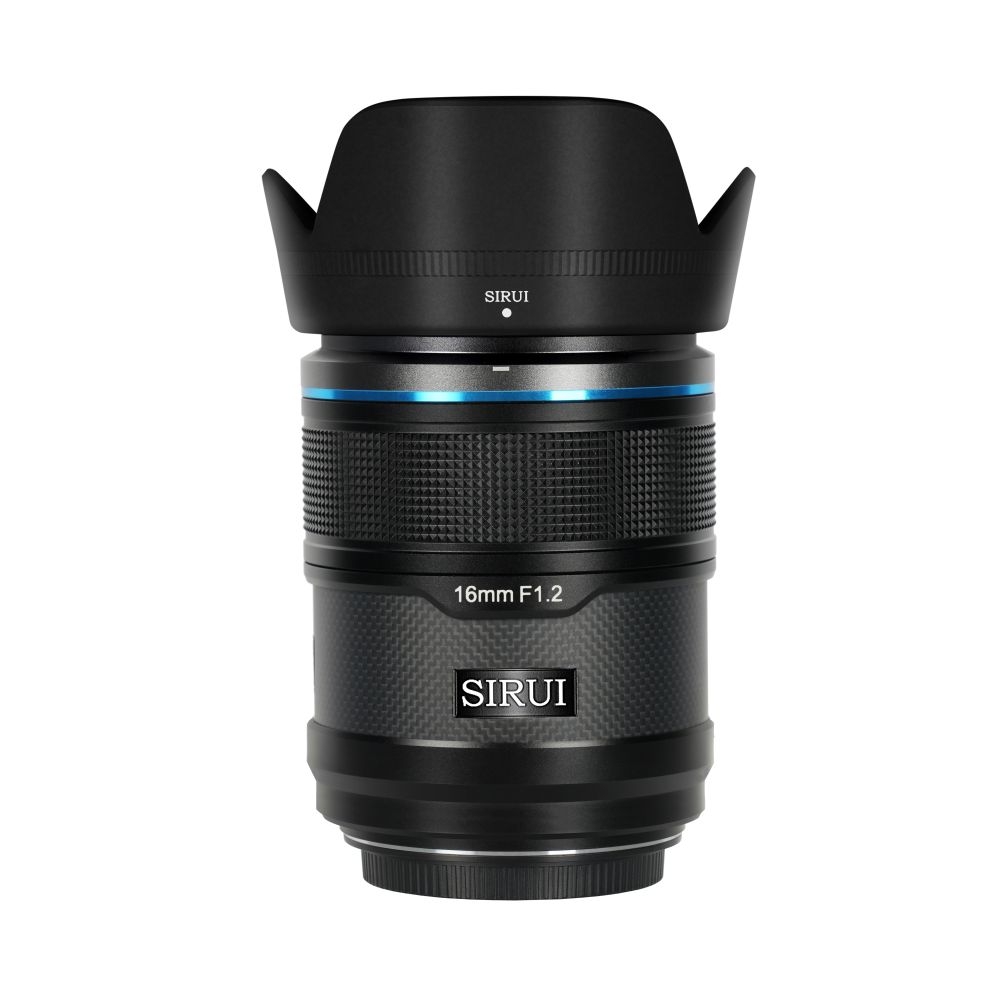 Sirui Sniper 16mm F1.2 APS-C/S35 Auto-Focus Objetivo (E Montura, Negro, Carbon Fiber)