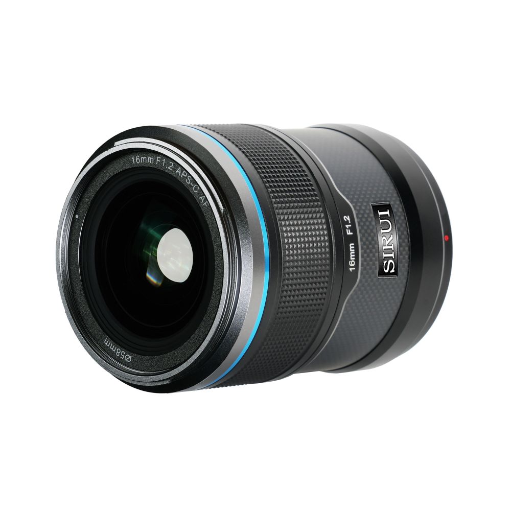 Sirui Sniper 16mm F1.2 APS-C/S35 Auto-Focus Objetivo (E Montura, Negro, Carbon Fiber)
