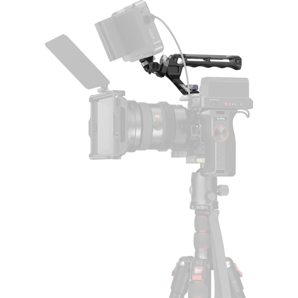 SmallRig 5323 Asa superior con kit de soporte para monitor (Compatible con tornillo ARRI de 3/8"-16)