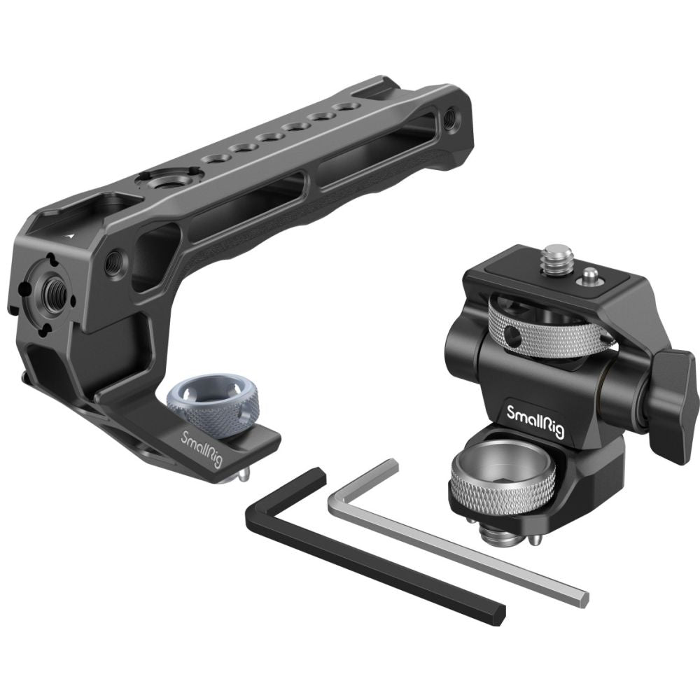 SmallRig 5323 Asa superior con kit de soporte para monitor (Compatible con tornillo ARRI de 3/8"-16)