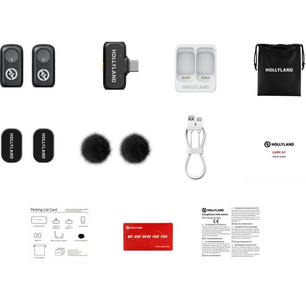 Hollyland LARK A1 Mini Duo Micrófono inalámbrico USB-C