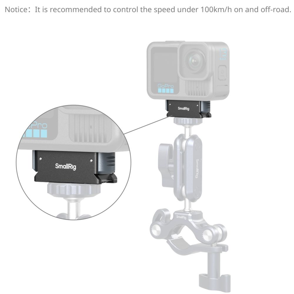 Adaptador de montaje de liberación rápida SmallRig 5437 para GoPro Hero Negro