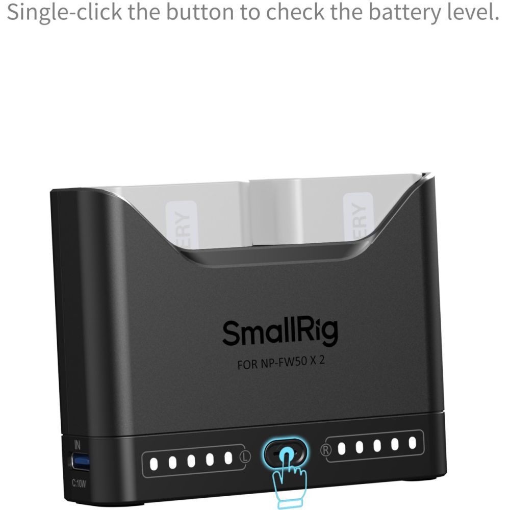 Cargador de batería para cámara SmallRig 5493 para NP-FW50