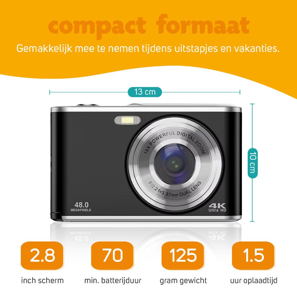 Pora&Co Digital camera 4k