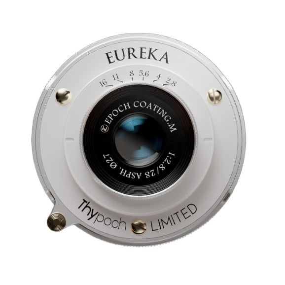Thypoch Eureka 28mm f/2,8 ASPH. Montura Leica M Pearl Blanco + adaptador M-X (plateado)