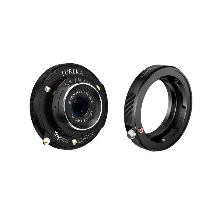 Thypoch Eureka 28mm f/2.8 ASPH. Leica M mount Semi-Glossy Black + M-X adapter (black)
