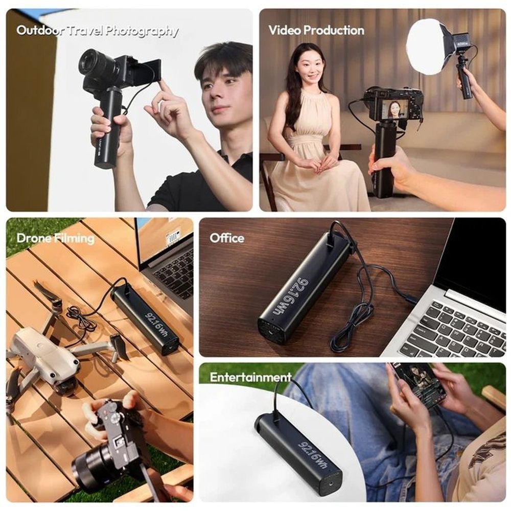 Ulanzi BG5 100W Powerbank Grip 25.000 mAh