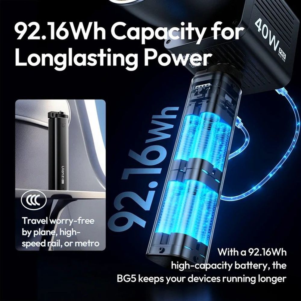 Ulanzi BG5 100W Powerbank Grip 25.000 mAh