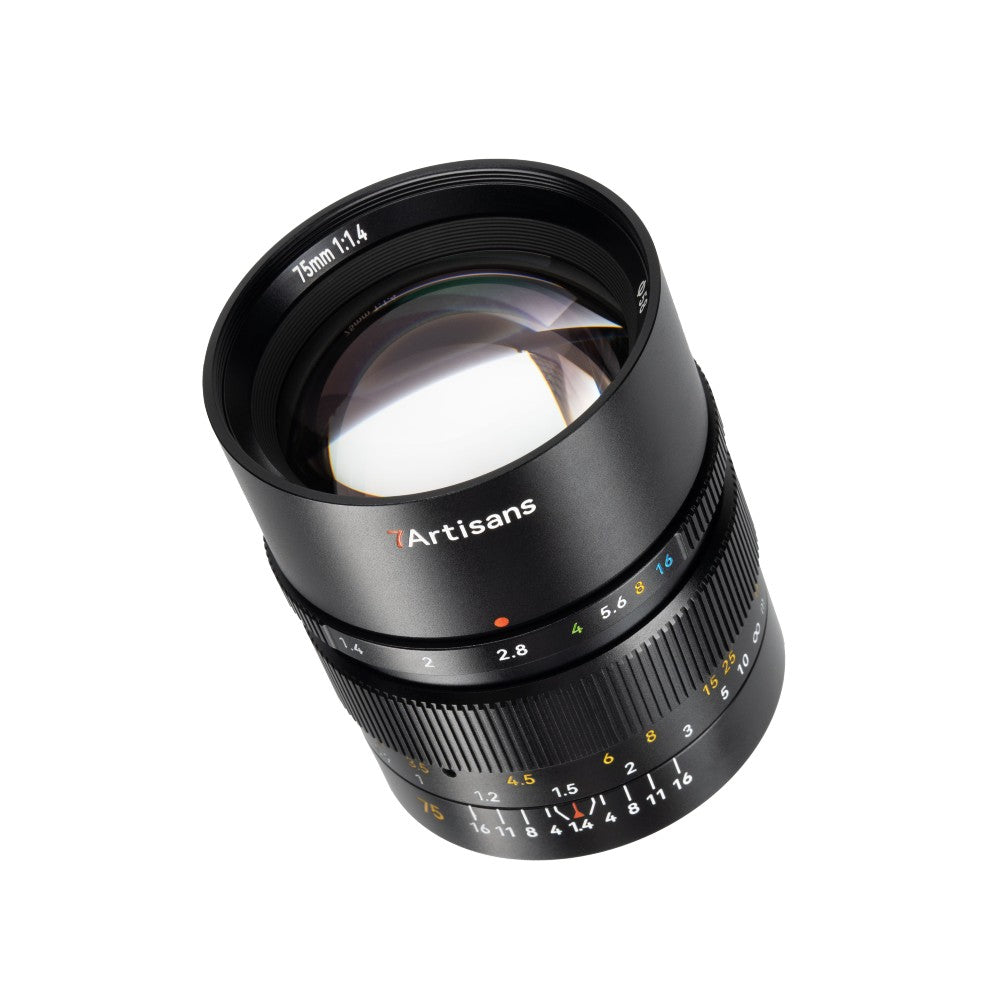 7artisans 75mm f/1.4 L-montura - Negro