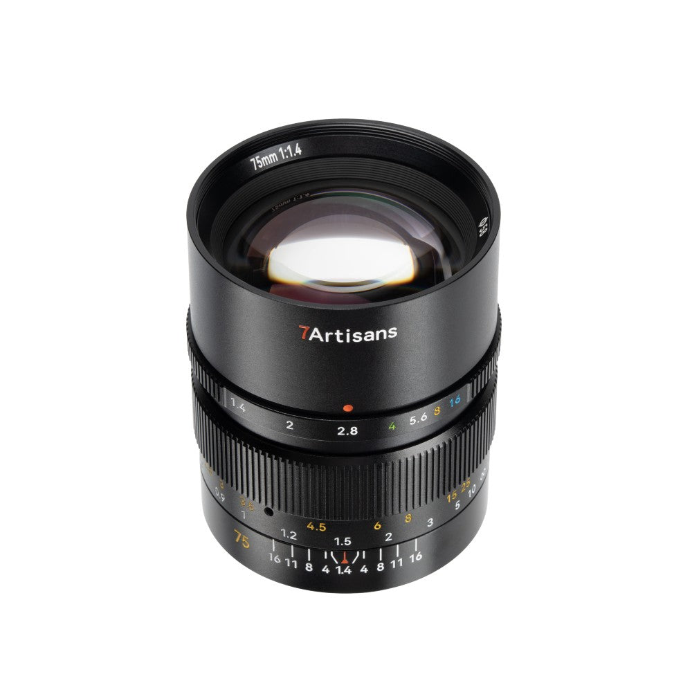 7artisans 75mm f/1.4 L-montura - Negro