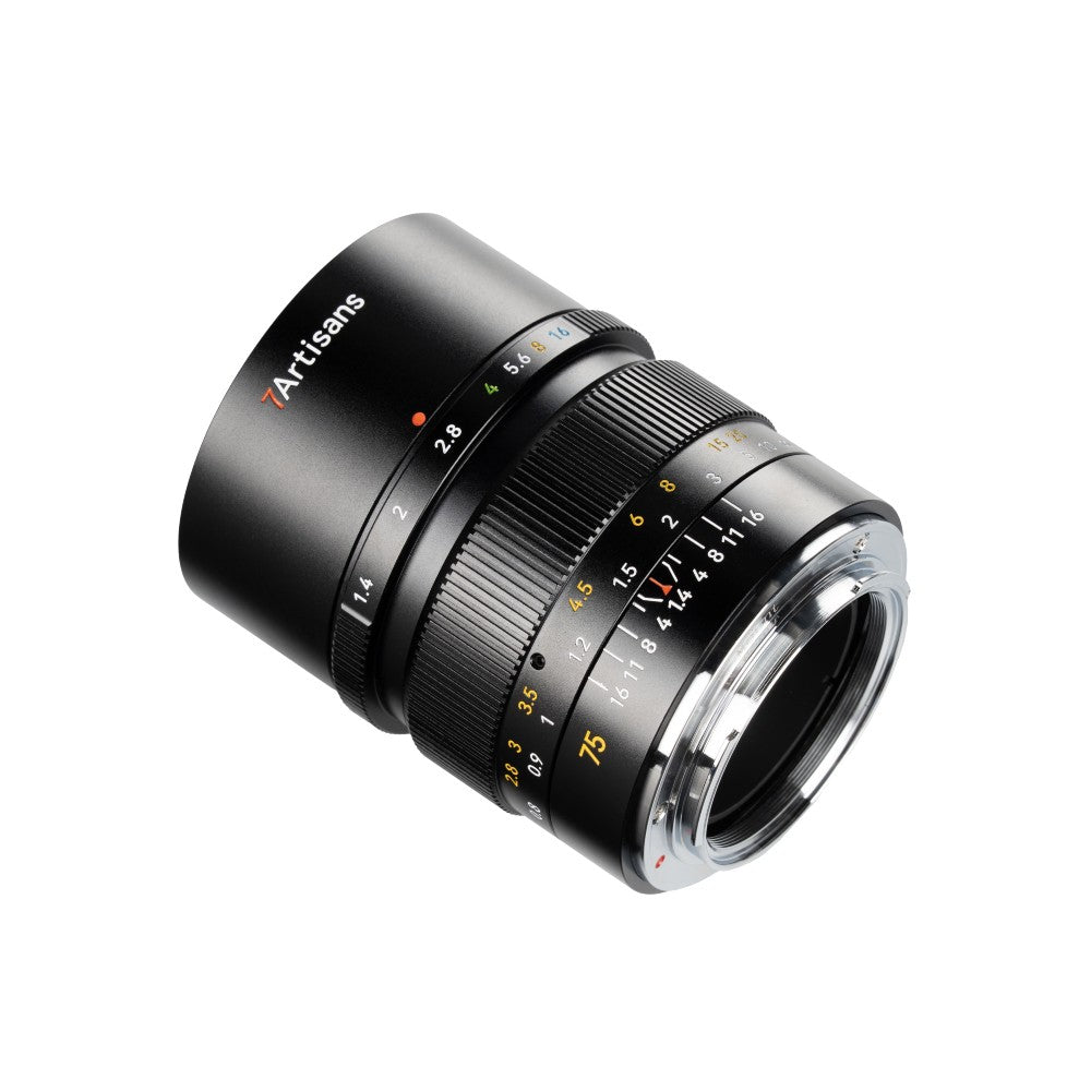 7artisans 75mm f/1.4 L-montura - Negro