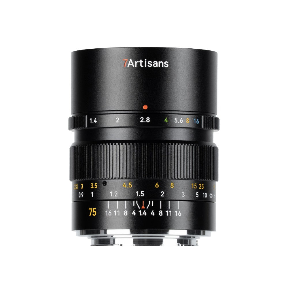7artisans 75mm f/1.4 L-montura - Negro