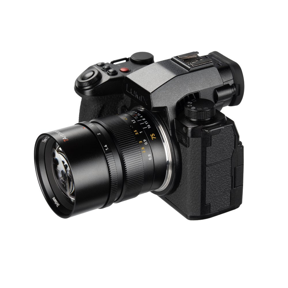 7artisans 75mm f/1.4 L-montura - Negro