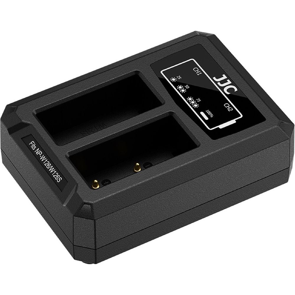 JJC Fuji DCH-W126TC USB-C Dual Battery Charger (for Fuji NP-W126 battery)